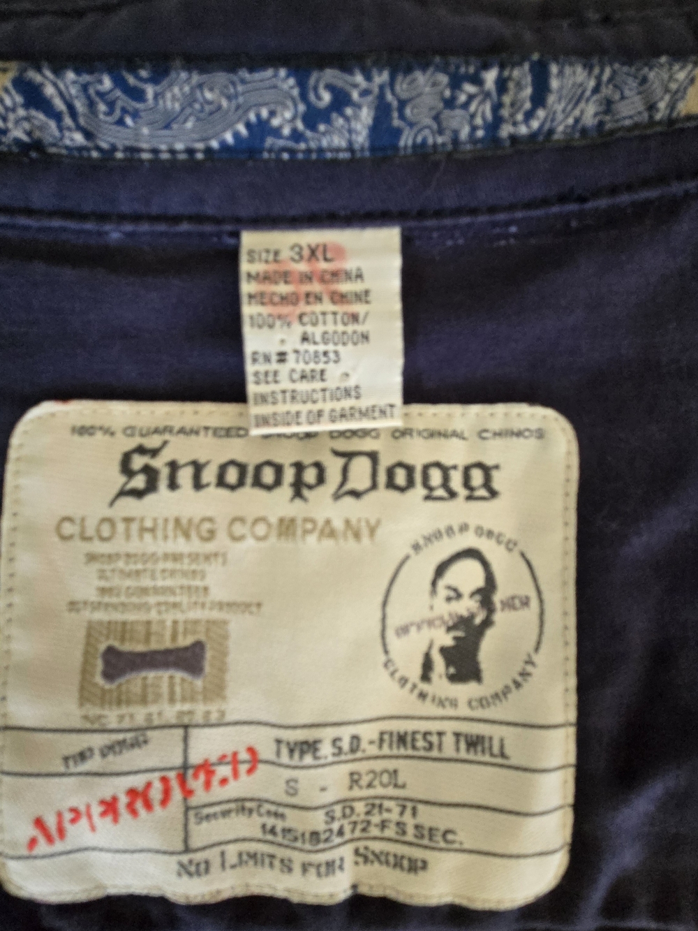 90s Snoop Dogg Clothing Company Navy Shirt - 3XL